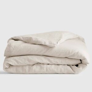 Quince European Linen King/Cali King Duvet in Sand